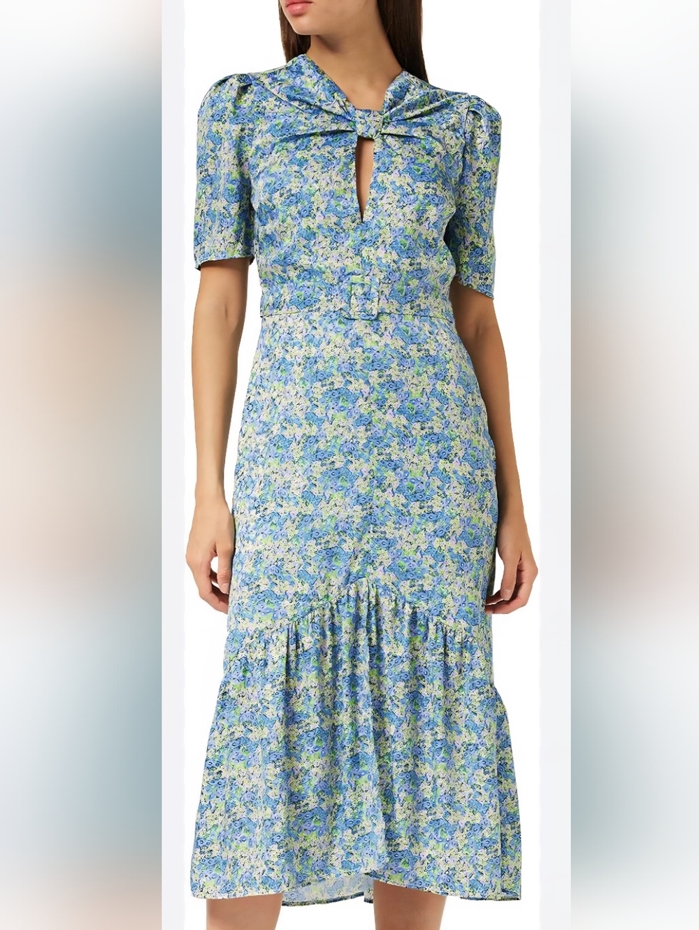 Hope & Ivy Blue Floral Maxi Dress